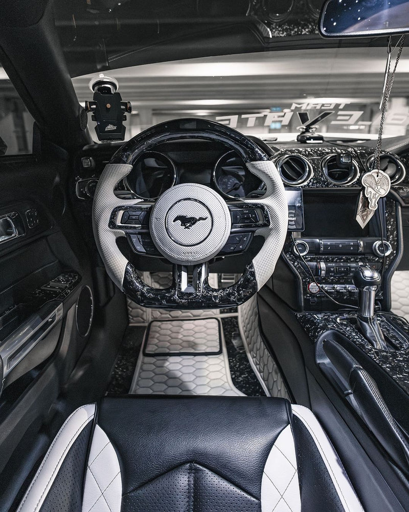 Load image into Gallery viewer, Ford Mustang (2015 - 2023) Carbon Fiber Full Multimedia Console Frame Trim - FSPE