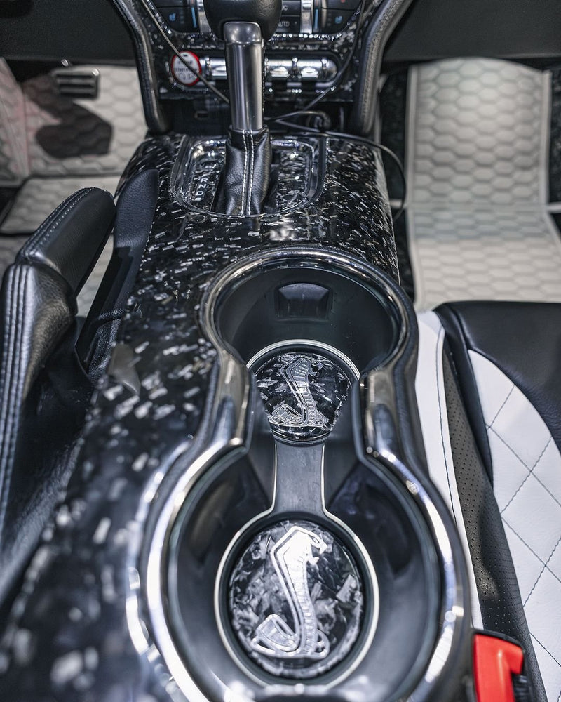 Load image into Gallery viewer, Ford Mustang (2015 - 2023) Carbon Fiber Side Full Center Console Trim - FSPE