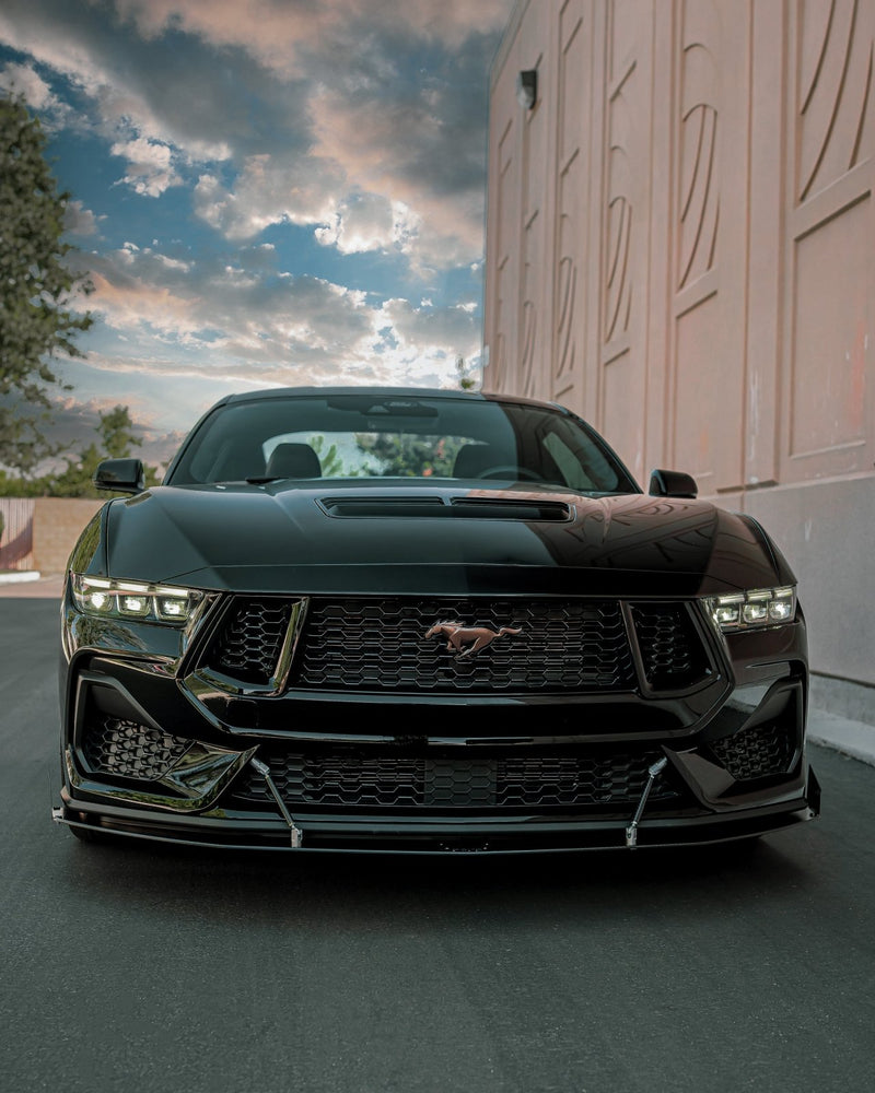 Load image into Gallery viewer, Ford Mustang (2024+) Ecoboost/GT Front Splitter - THE GOAT - FSPE