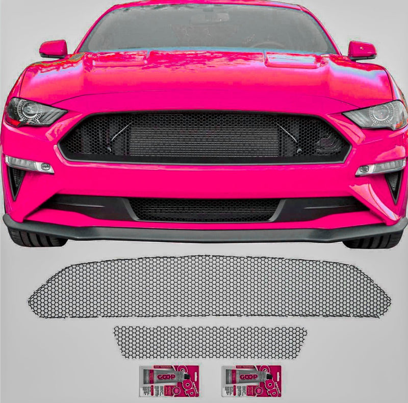 Load image into Gallery viewer, Ford Mustang Ecoboost (2018-2023) Honeycomb Grille Mesh Set - FSPE