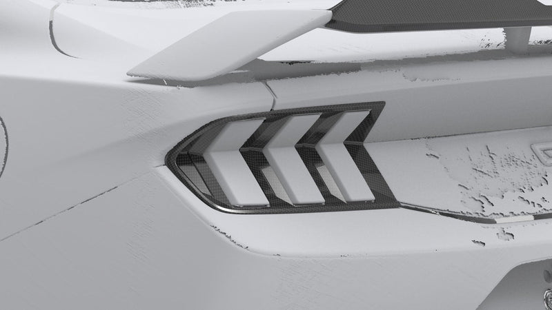 Load image into Gallery viewer, Ford Mustang S650 (2024 - 25) Carbon Fiber Tail Light Covers - FSPE