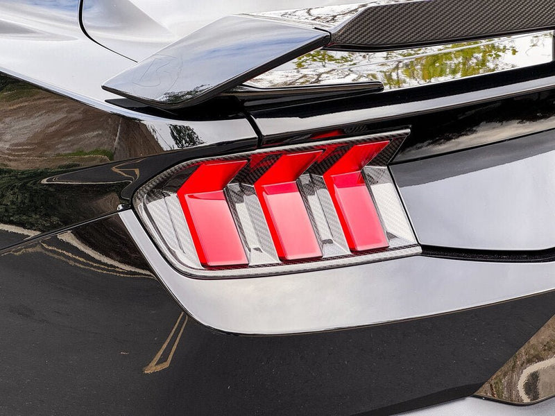 Load image into Gallery viewer, Ford Mustang S650 (2024 - 25) Carbon Fiber Tail Light Covers - FSPE