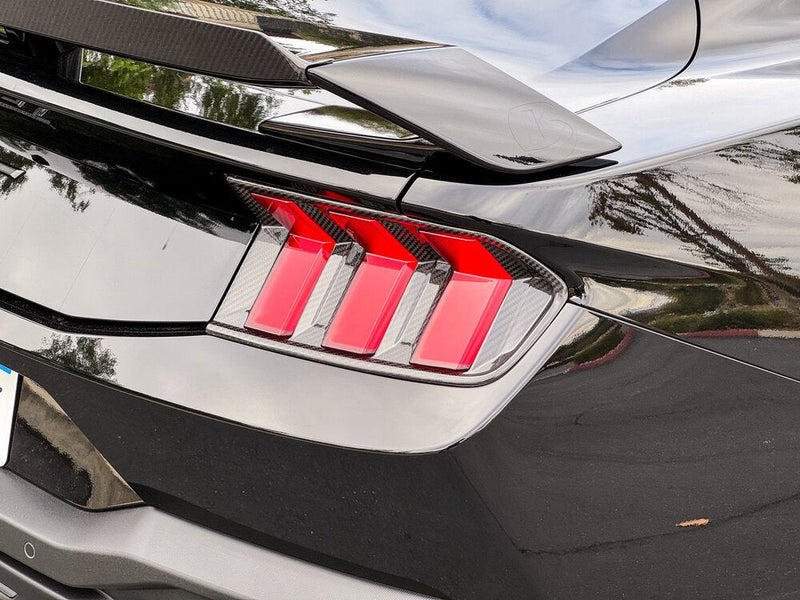 Load image into Gallery viewer, Ford Mustang S650 (2024 - 25) Carbon Fiber Tail Light Covers - FSPE