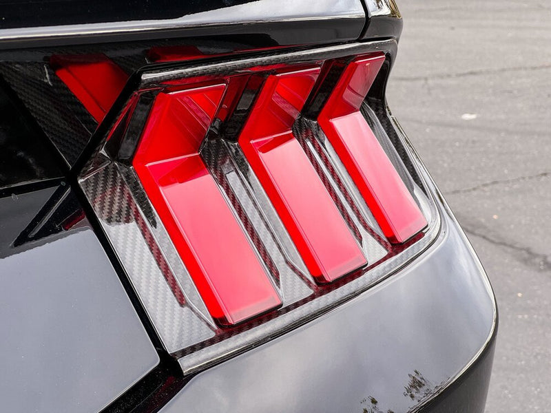 Load image into Gallery viewer, Ford Mustang S650 (2024 - 25) Carbon Fiber Tail Light Covers - FSPE