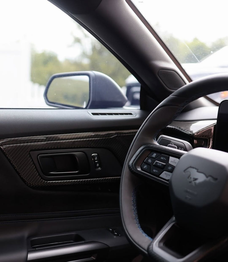 Load image into Gallery viewer, Ford Mustang S650 2024+ Carbon Fiber Door Handle Trim Kit - FSPE