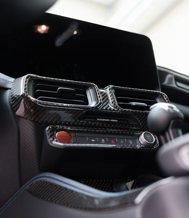 Load image into Gallery viewer, Ford Mustang S650 2024+ Carbon Fiber Full Center Console Shifter Trim Kit - FSPE