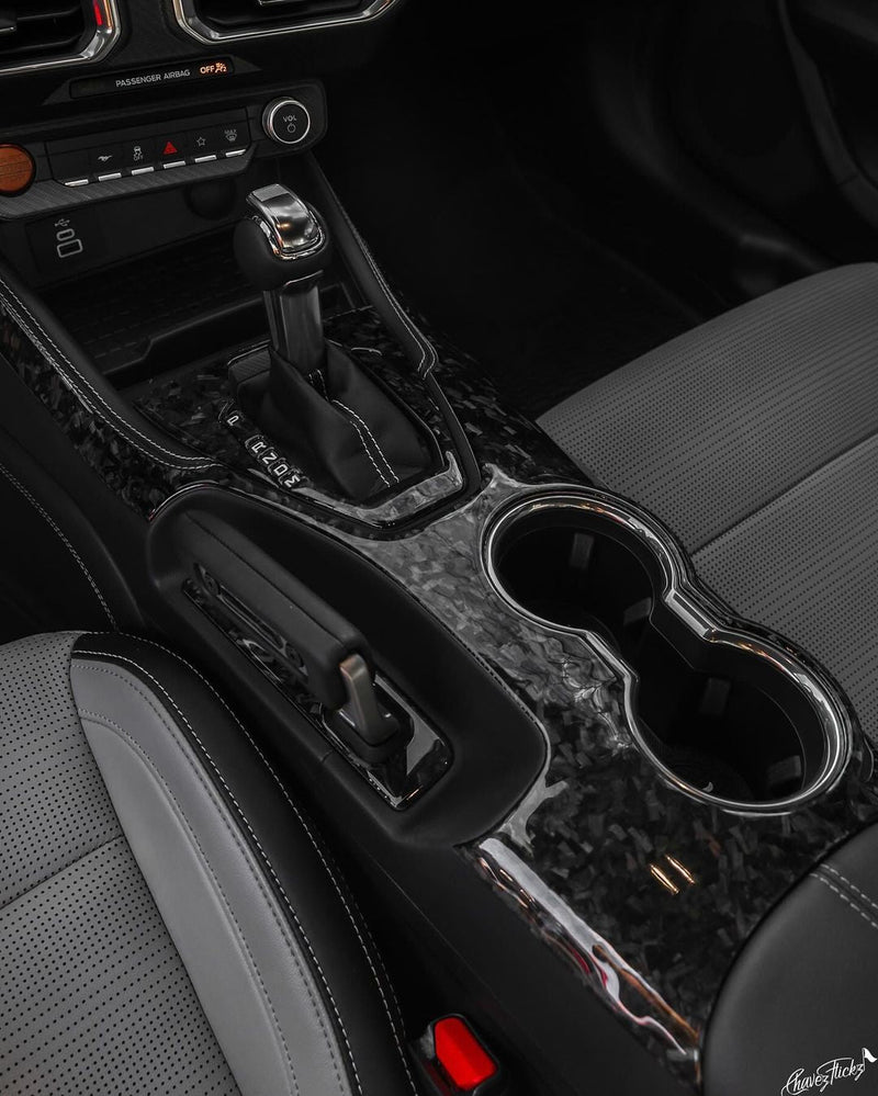 Load image into Gallery viewer, Ford Mustang S650 2024+ Carbon Fiber Full Center Console Shifter Trim Kit - FSPE