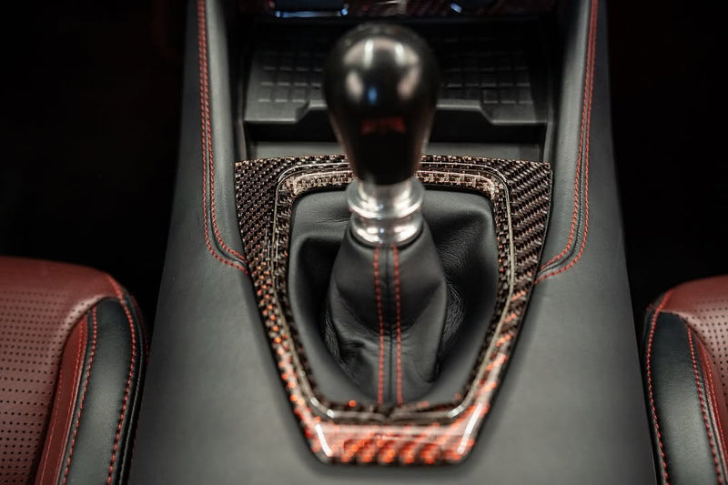 Load image into Gallery viewer, Ford Mustang S650 2024+ Carbon Fiber Shifter Plate Trim - FSPE