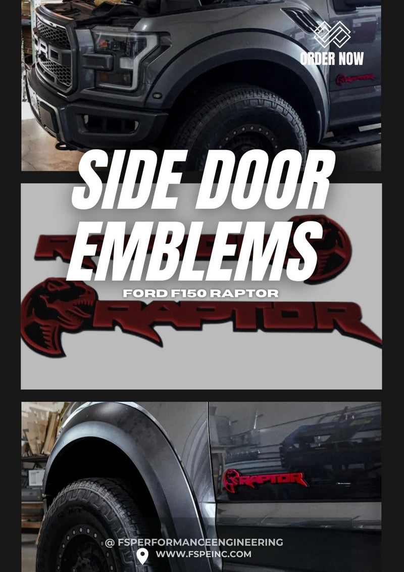 Load image into Gallery viewer, Ford Raptor Door Emblems (F150, Ranger, Bronco) - sold as a pair - FSPE