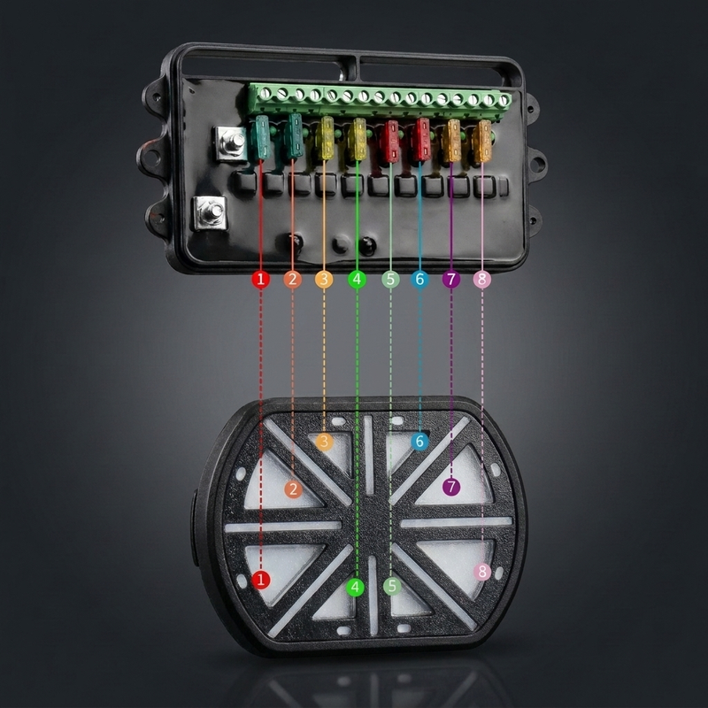 Load image into Gallery viewer, Wireless 8 Switches Harness 1.0 for Automotive Lighting