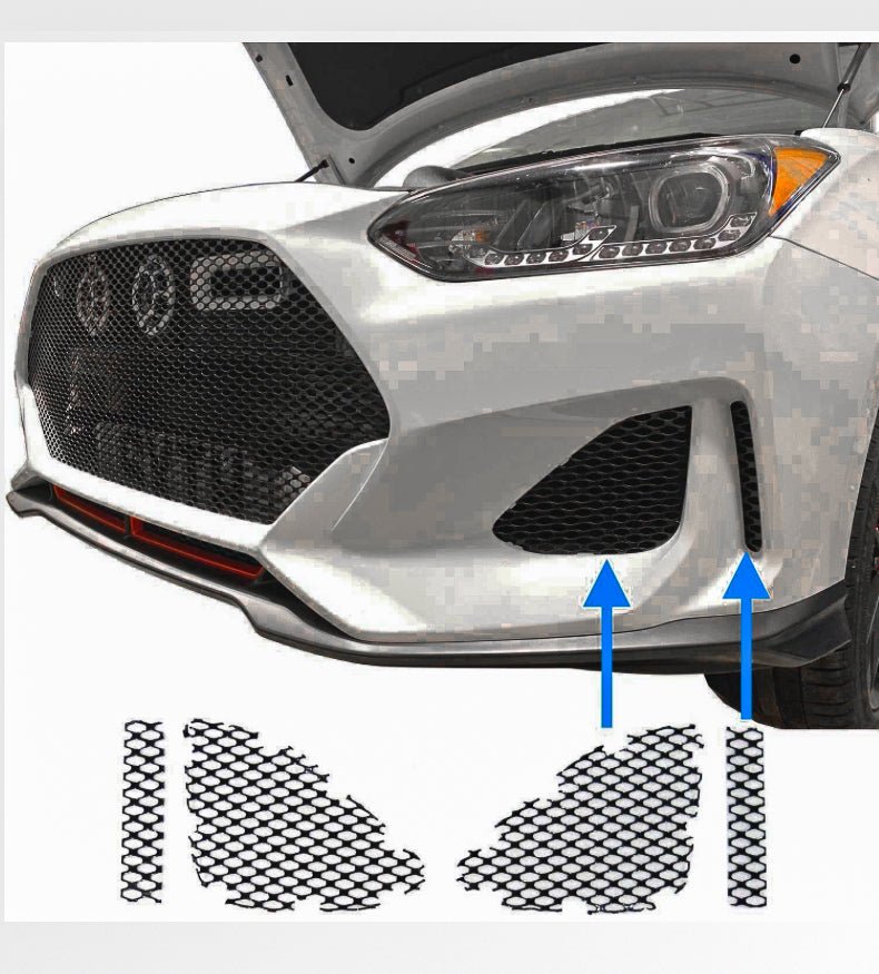 Load image into Gallery viewer, Hyundai Veloster Non "N" Version (2019 - 2021) Mesh Grille Insert - FSPE