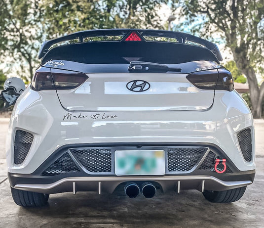 Hyundai Veloster Non "N" Version (2019 - 2021) Rear Bumper Mesh - FSPE