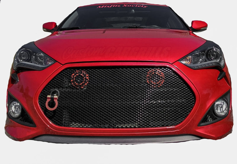 Load image into Gallery viewer, Hyundai Veloster Turbo (2012 - 2017) Fog Light Mesh Set - FSPE