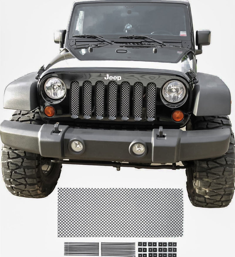 Load image into Gallery viewer, Jeep Wrangler JK (2007 - 2017) Mesh Grill Kit - FSPE