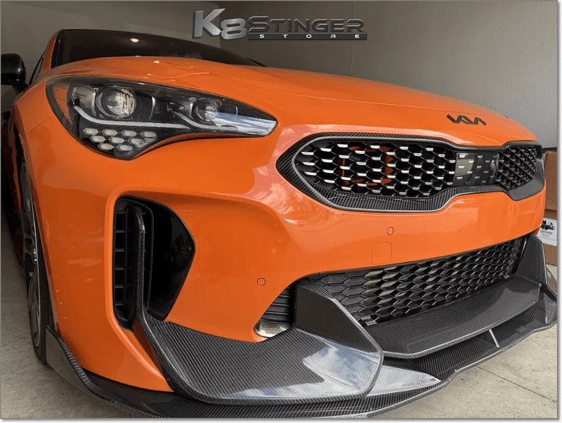 Load image into Gallery viewer, Kia Stinger (2018-2023, all models) - K8SS Genuine Carbon Fiber Upper Grille Trim - FSPE