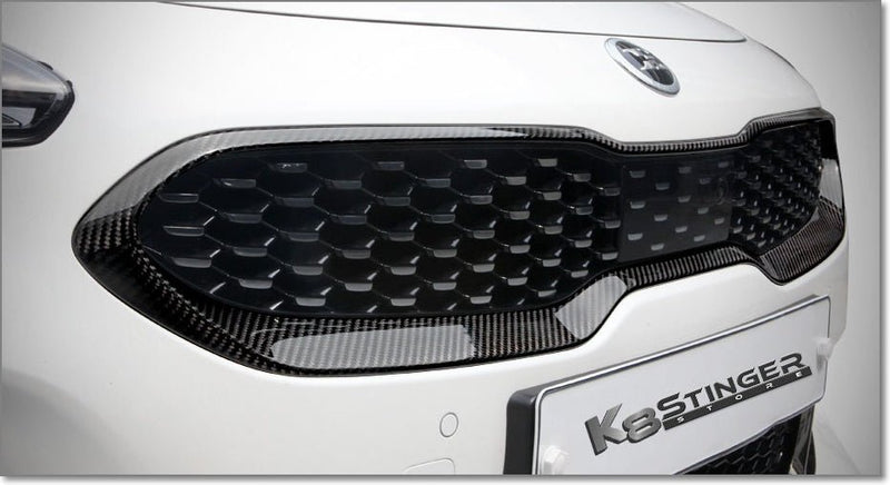 Load image into Gallery viewer, Kia Stinger (2018-2023, all models) - K8SS Genuine Carbon Fiber Upper Grille Trim - FSPE