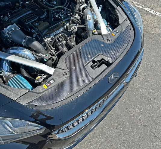 Kia Stinger (2018 - 2023) Carbon Fiber Radiator Cover Overlay - FSPE