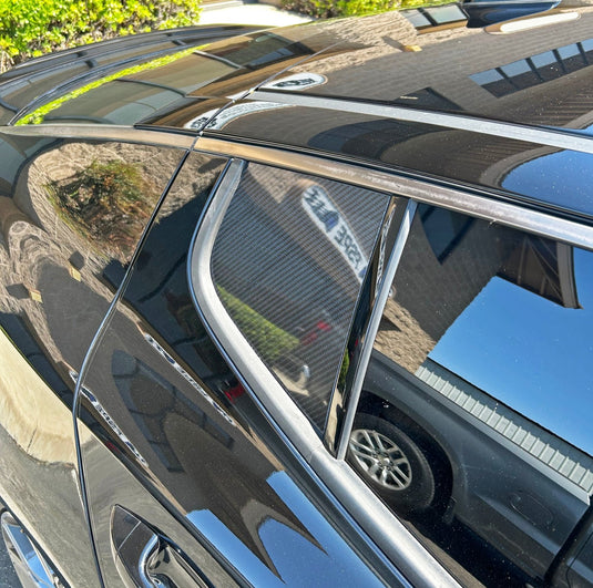 Kia Stinger (2018 - 2023) Carbon Fiber Rear Window Covers (PAIR) - FSPE