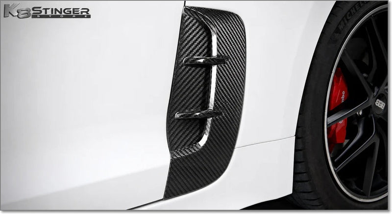 Load image into Gallery viewer, Kia Stinger (2018-23 GT / 2020-2023 GT Line) - K8SS Genuine Carbon Fiber Fender Vents - FSPE