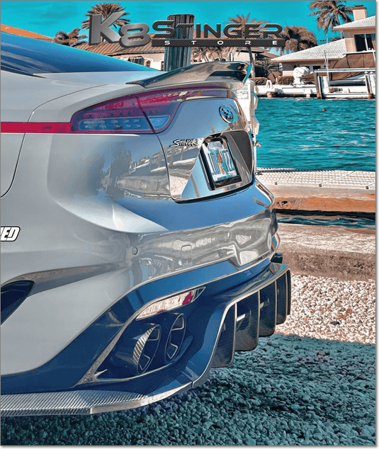 Kia Stinger - Adro Carbon Fiber Rear Diffuser V2 - FSPE