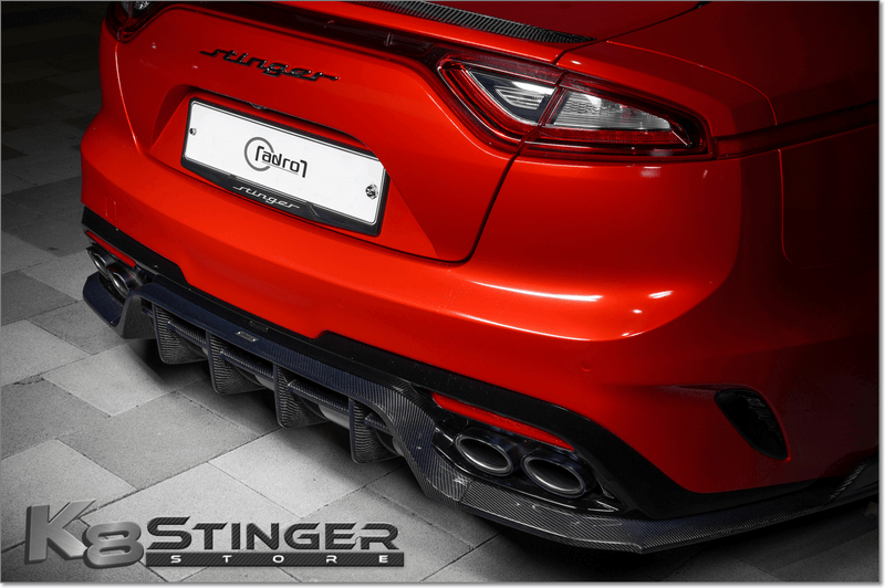 Load image into Gallery viewer, Kia Stinger - Adro Carbon Fiber Rear Diffuser V2 - FSPE