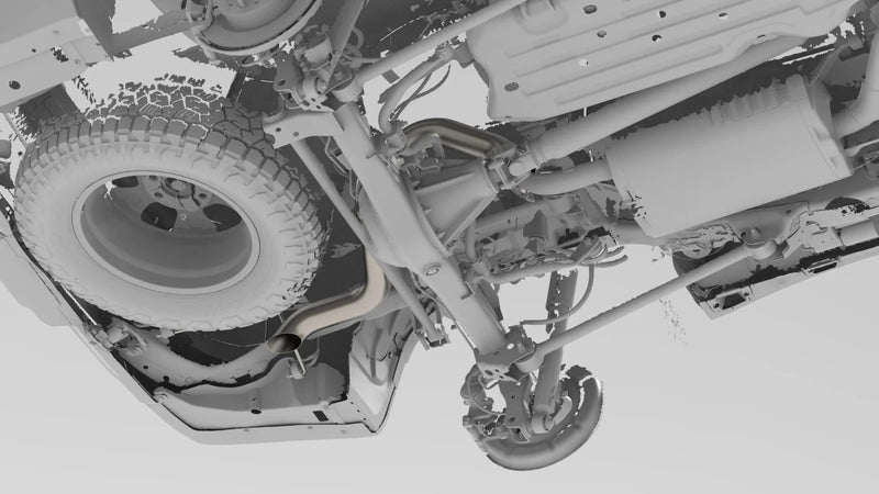 Load image into Gallery viewer, Lexus GX550/Toyota Land Cruiser (2024 - Current) - Titanium Axle Dump Exhaust - FSPE