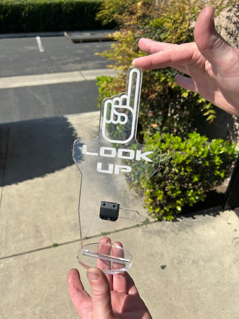 Load image into Gallery viewer, "Look Up" Cup Holder Sign - FSPE
