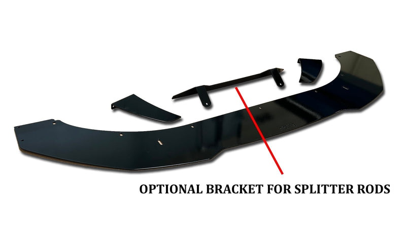 Load image into Gallery viewer, Mini Cooper Hatchback JCW Frame Mounted Front Splitter (2021 - 2024) & (2014 - 2020 w/ LCI2 Bumper Conversion) - FSPE