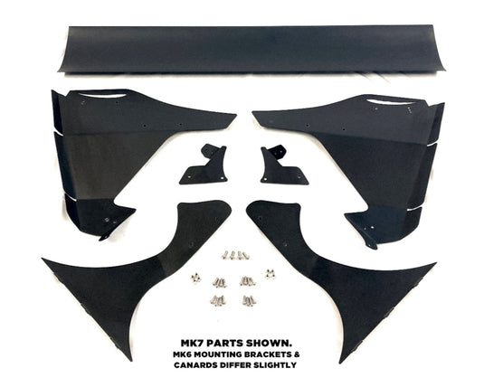 MK6 GTI & Golf R (2010 - 2014) CFD Tested Rear Wing (V2) - FSPE