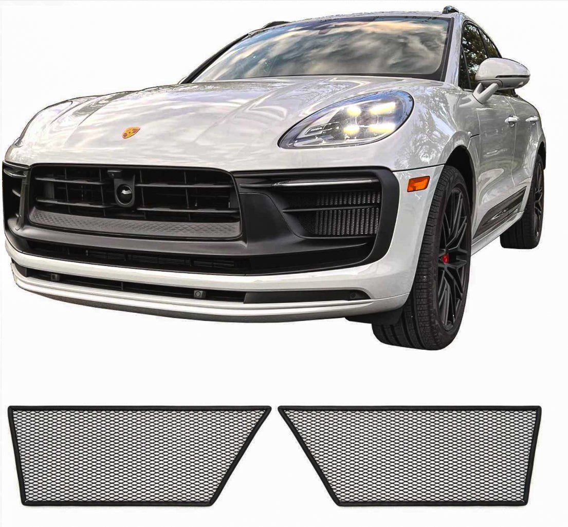 4 Stuks RVS Instaplijsten Voor Porsche Macan 2014-2024 - Auto Dorpel Platen Bescherming Zwart/Staal