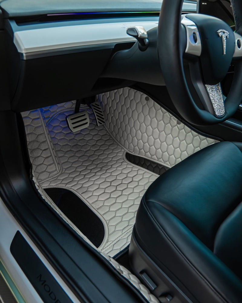 Load image into Gallery viewer, Tesla Model S (2016 - 2023) Carbon Fiber Floor Mats - FSPE