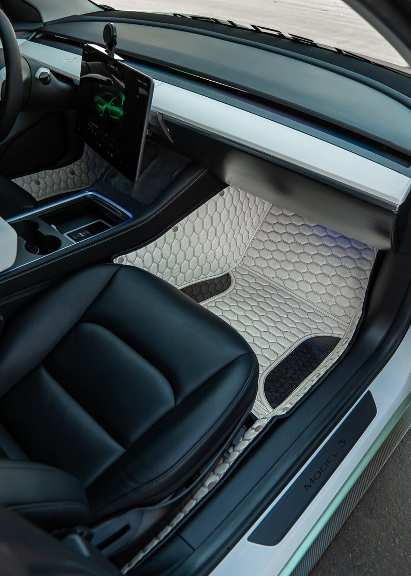 Load image into Gallery viewer, Tesla Model Y (2019 - 2023) Carbon Fiber Floor Mats - FSPE