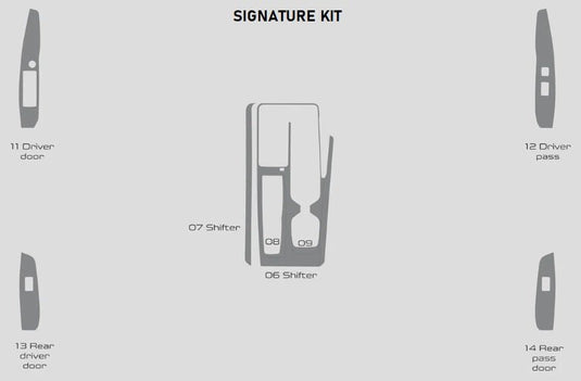 Toyota Camry (2025+) Real Carbon Fiber Overlay Interior Kit - FSPE