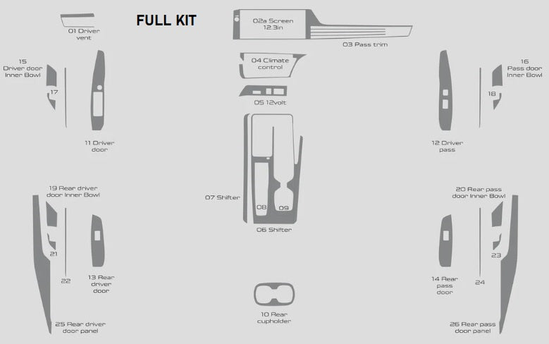 Load image into Gallery viewer, Toyota Camry (2025+) Real Carbon Fiber Overlay Interior Kit - FSPE