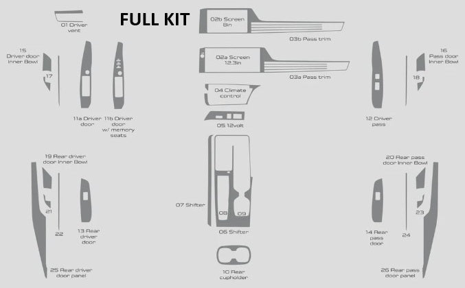 Load image into Gallery viewer, Toyota Camry (2025+) Real Carbon Fiber Overlay Interior Kit - FSPE
