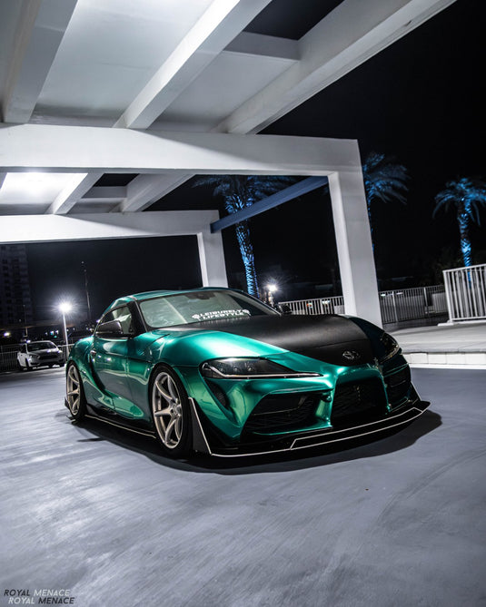 Toyota Supra (A90/A91) CHASSIS MOUNTED Front Splitter (2020 - 2025) V3 - FSPE