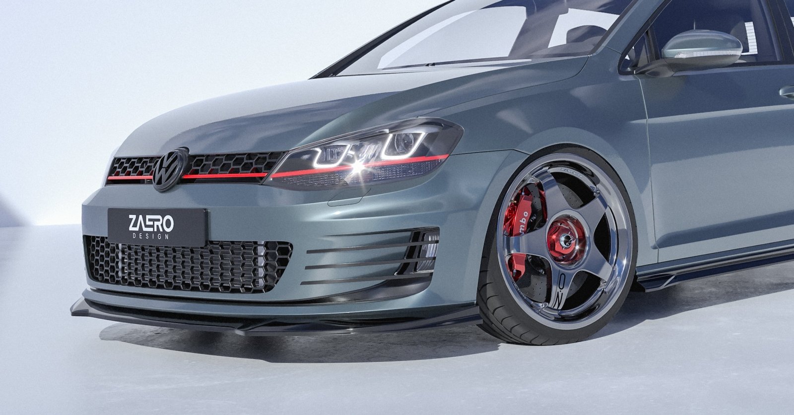 VW Golf GTI Mk7 (2015-2017) EVO-1 Front Splitter (Lip) – FSPE