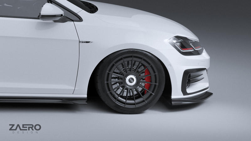 Load image into Gallery viewer, VW Golf GTI Mk7.5 (2018 - 2021) EVO - 1 Front Splitter (Lip) - FSPE