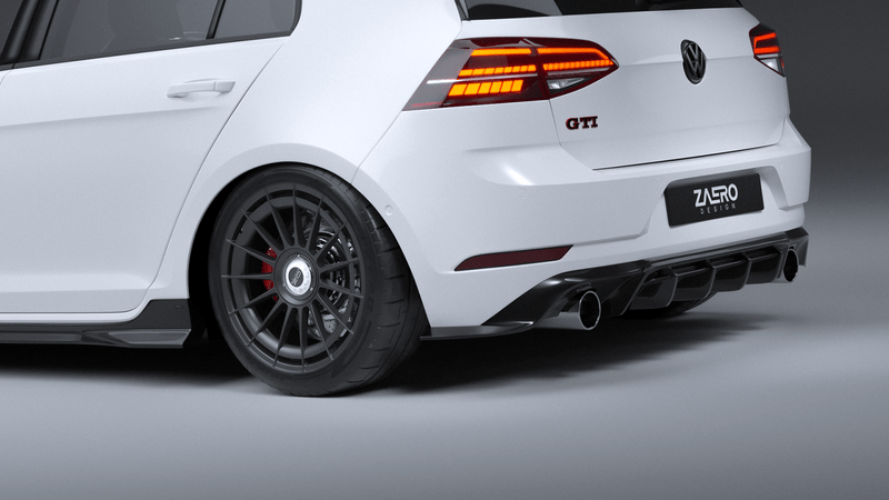 Load image into Gallery viewer, VW Golf GTI Mk7.5 (2018 - 2021) EVO - 1 Rear Diffuser - FSPE