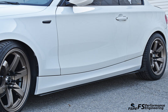 BMW 128i / 135i (2007-2013) Aluminum Side Skirt Extensions - FSPE