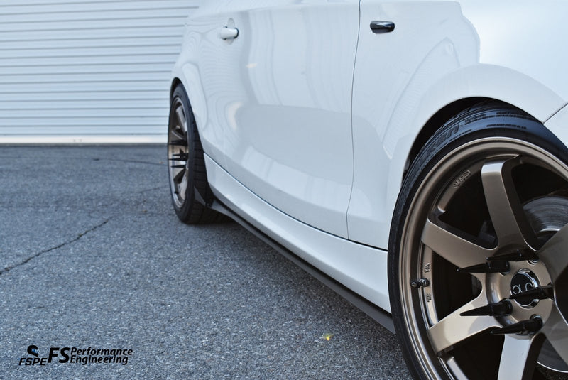 Load image into Gallery viewer, BMW 128i / 135i (2007-2013) Aluminum Side Skirt Extensions - FSPE