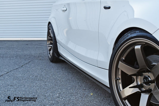 BMW 128i / 135i (2007-2013) Aluminum Side Skirt Extensions - FSPE