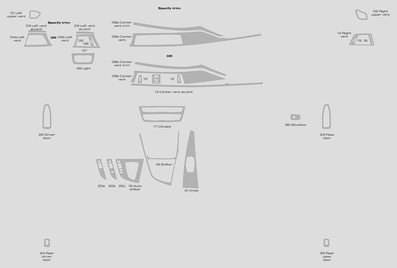Load image into Gallery viewer, BMW 3 Series Sedan (2012-2018) Carbon Fiber Full Set Trims - FSPE