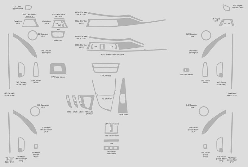 Load image into Gallery viewer, BMW 3 Series Sedan (2012-2020) Carbon Fiber Full Set Trims - FSPE