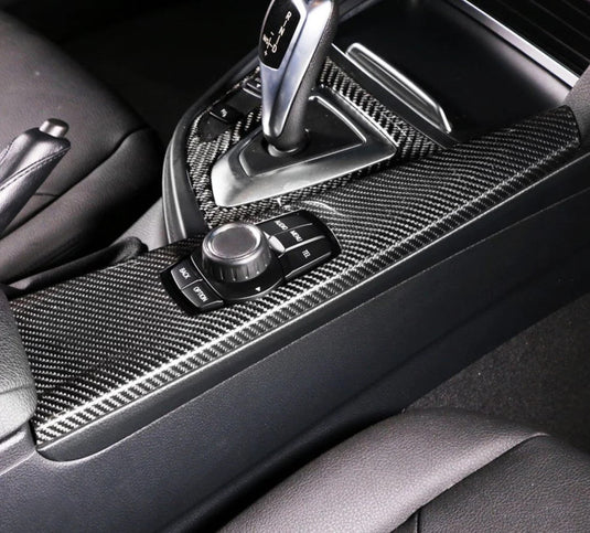 BMW F30 F31 F32 F34 F36 LHD Carbon Fiber Multimedia Panel Trim - FSPE