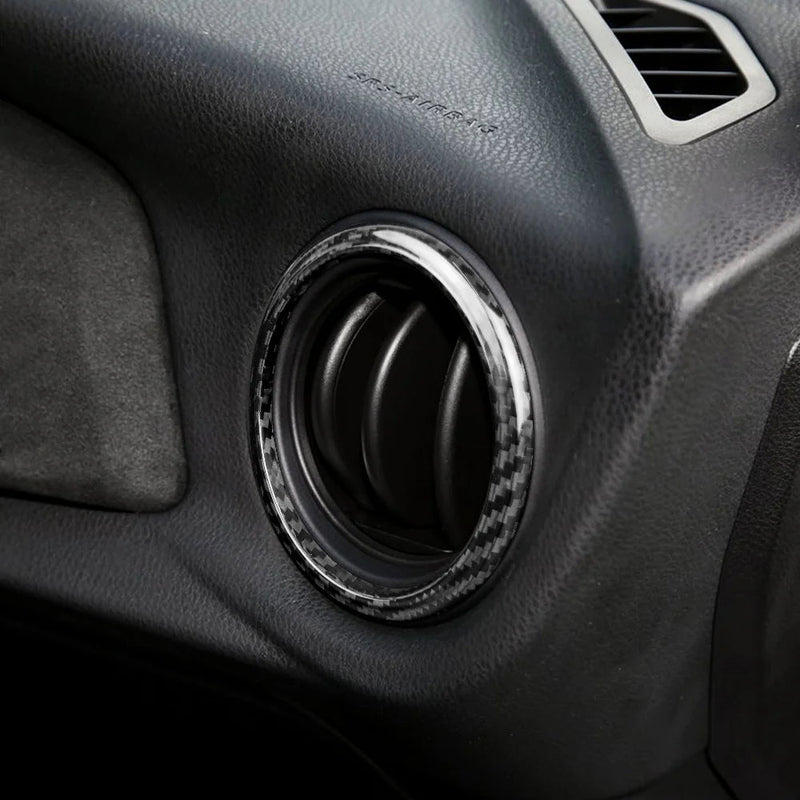 Load image into Gallery viewer, BRZ / Toyota 86 (2013-2020) Carbon Fiber Air Conditioning Outlet Vent Circle Trims - FSPE