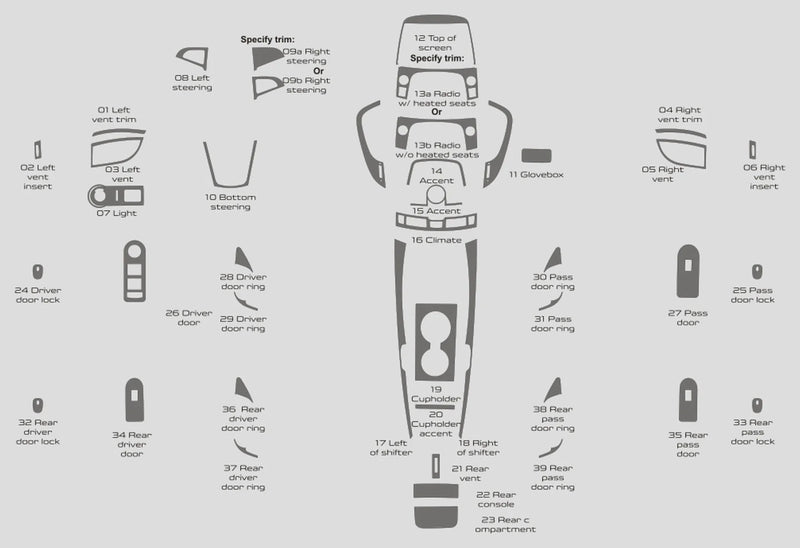 Load image into Gallery viewer, Buick LaCrosse Sedan (2010-2013) Carbon Fiber Full Set Trims - FSPE