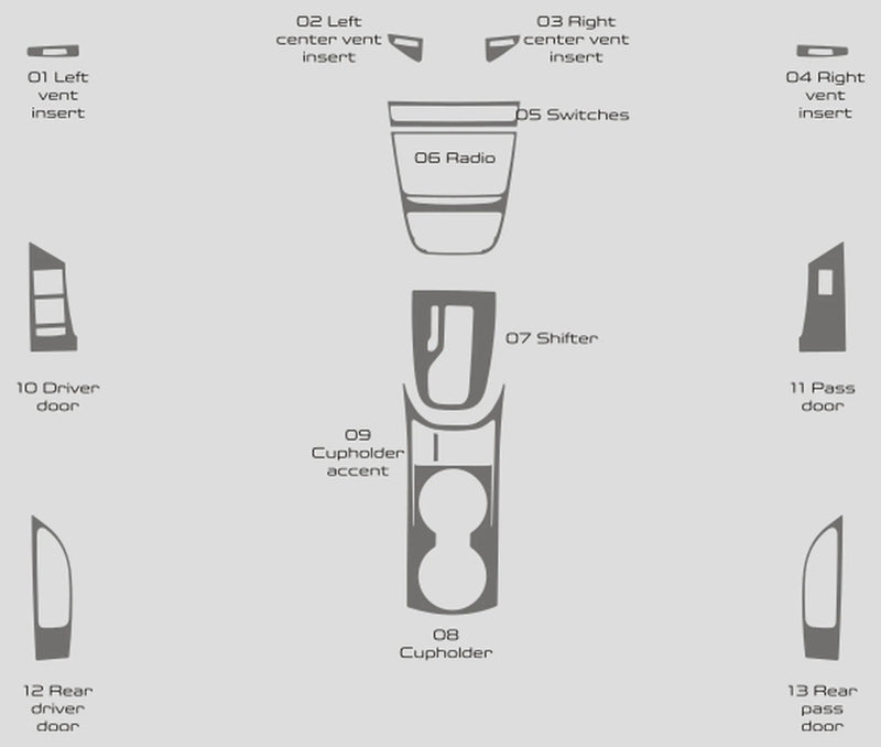 Load image into Gallery viewer, Buick Verano Sedan (2012-2016) Carbon Fiber Full Set Trims - FSPE