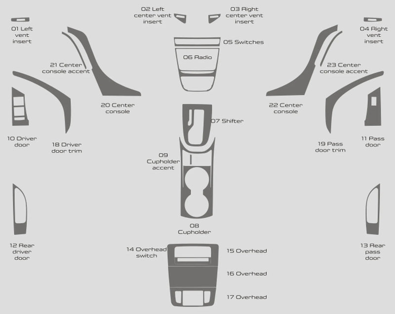 Load image into Gallery viewer, Buick Verano Sedan (2012-2016) Carbon Fiber Full Set Trims - FSPE