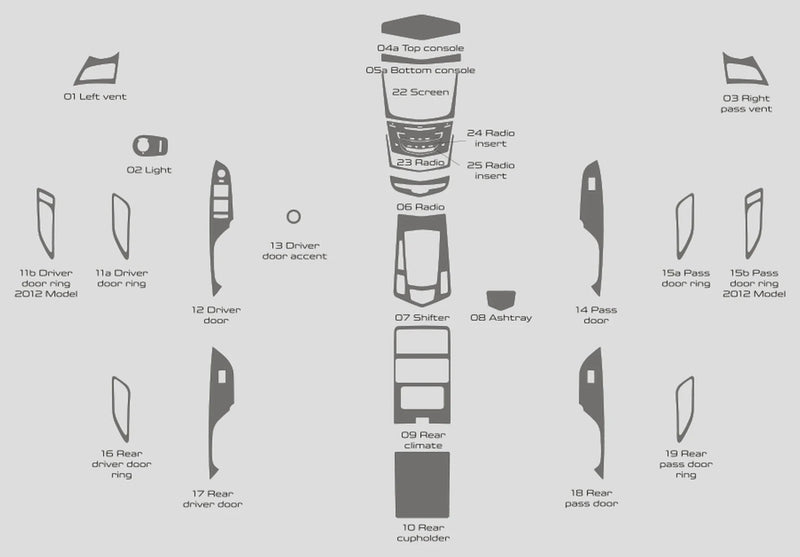 Load image into Gallery viewer, Cadillac SRX SUV (2013-2016) Carbon Fiber Full Set Trims - FSPE
